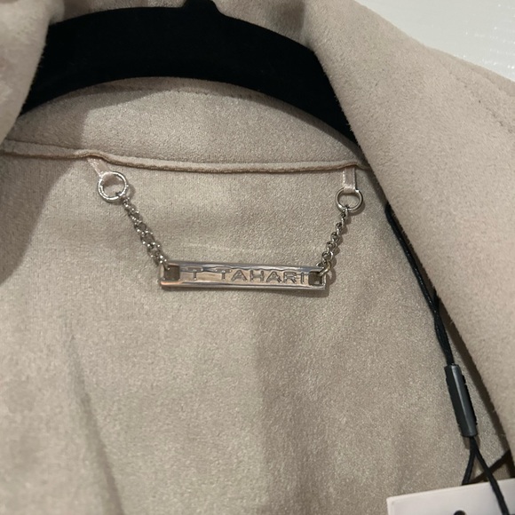 Tahari Light Tan Trench Coat - Picture 6 of 7